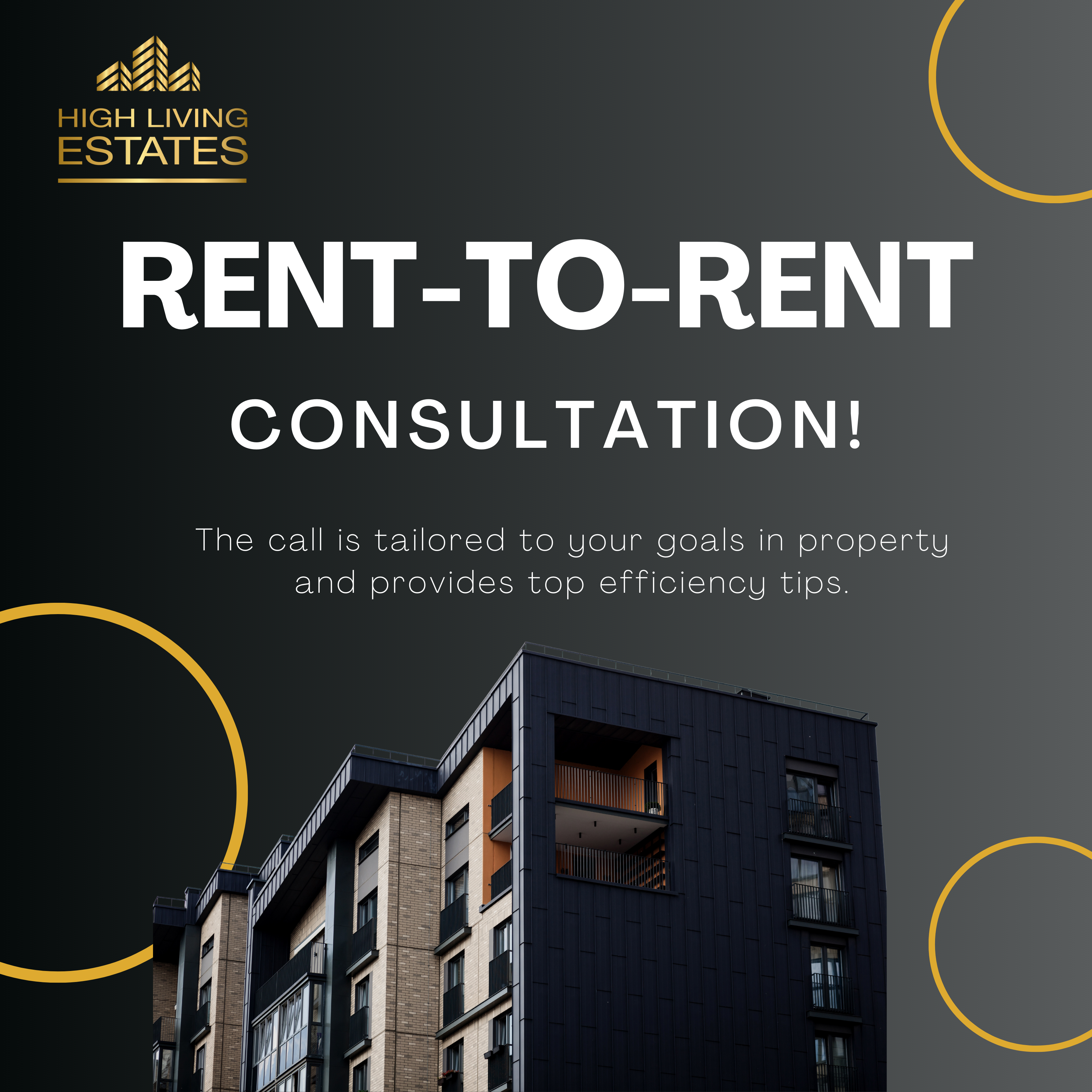 Free Consultation Modern Illustration Black White and Yellow Instagram Post